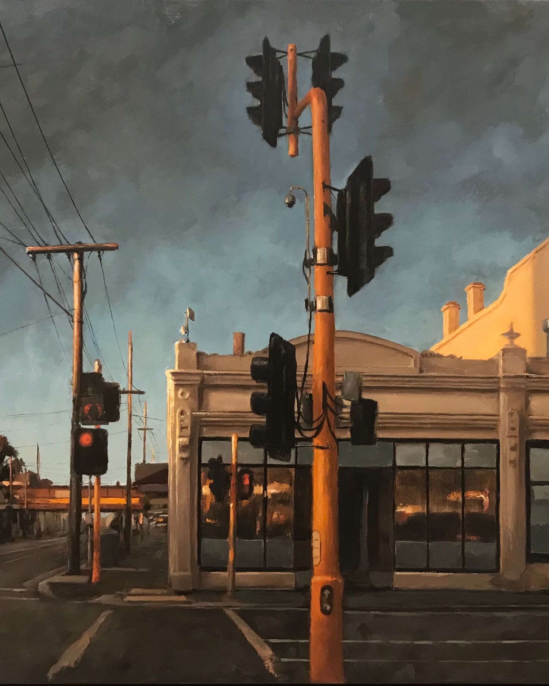 1st Prize_Joe Whyte, Through the Clouds, oil on linen.