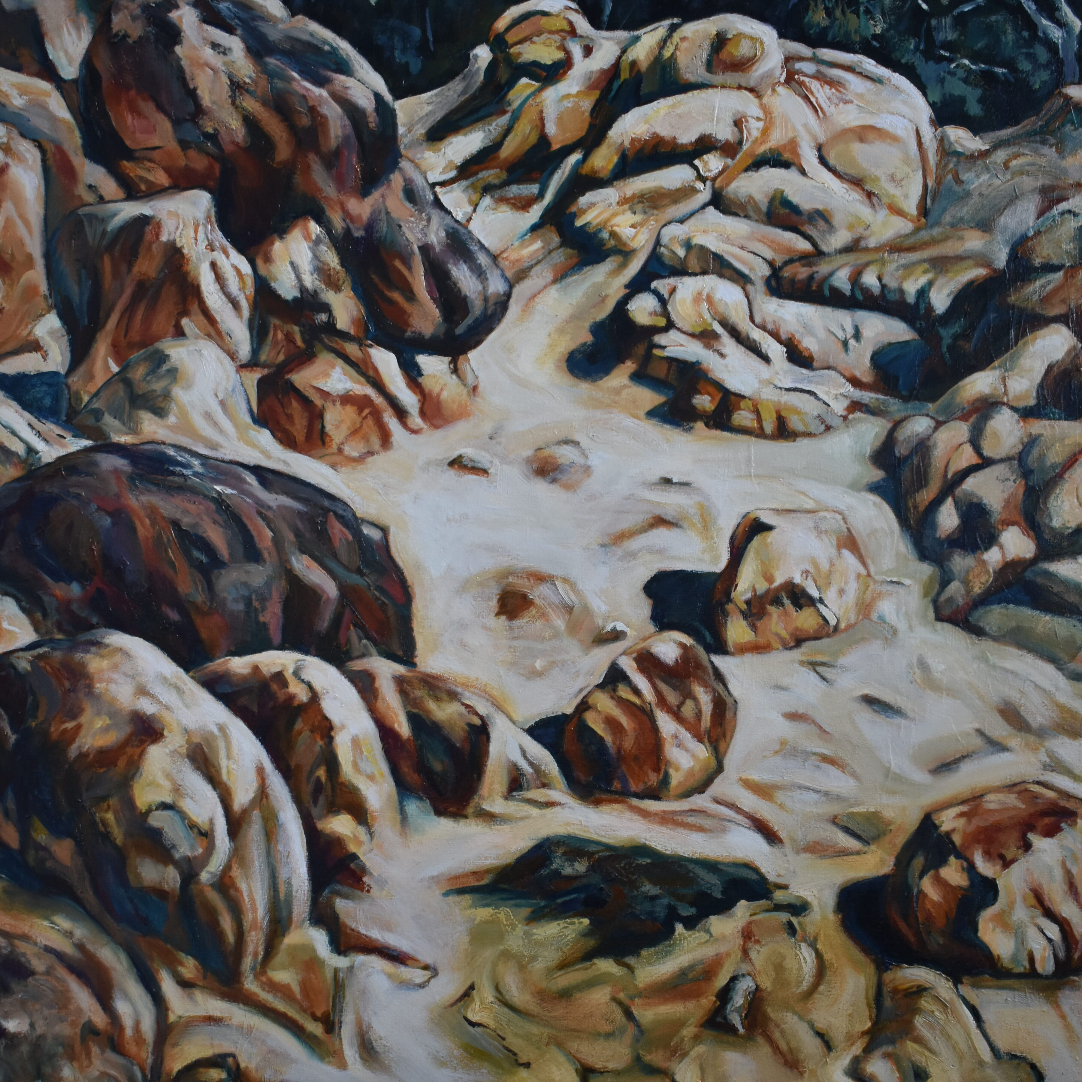 17 'Clay Path' oil on canvas  102cm x 76 cm 