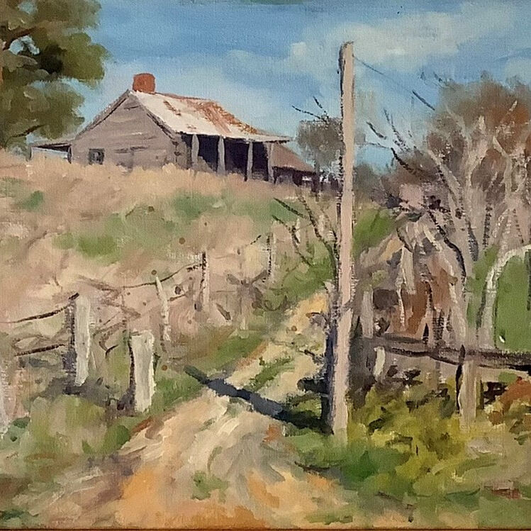 Cottles Bridge Landscape, Oil On Canvas, w52xh42