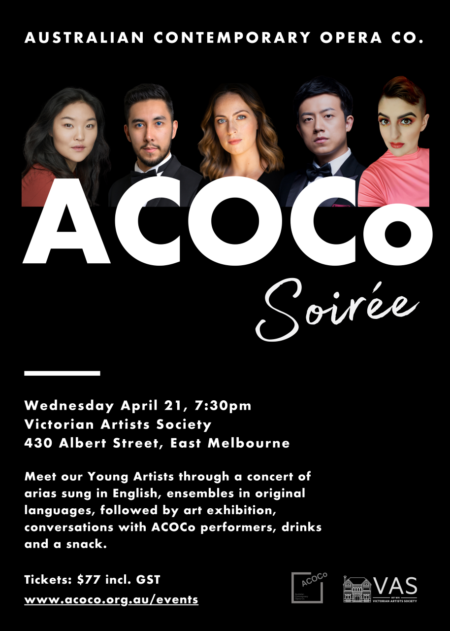 acoco at vic artists society soiree 2021