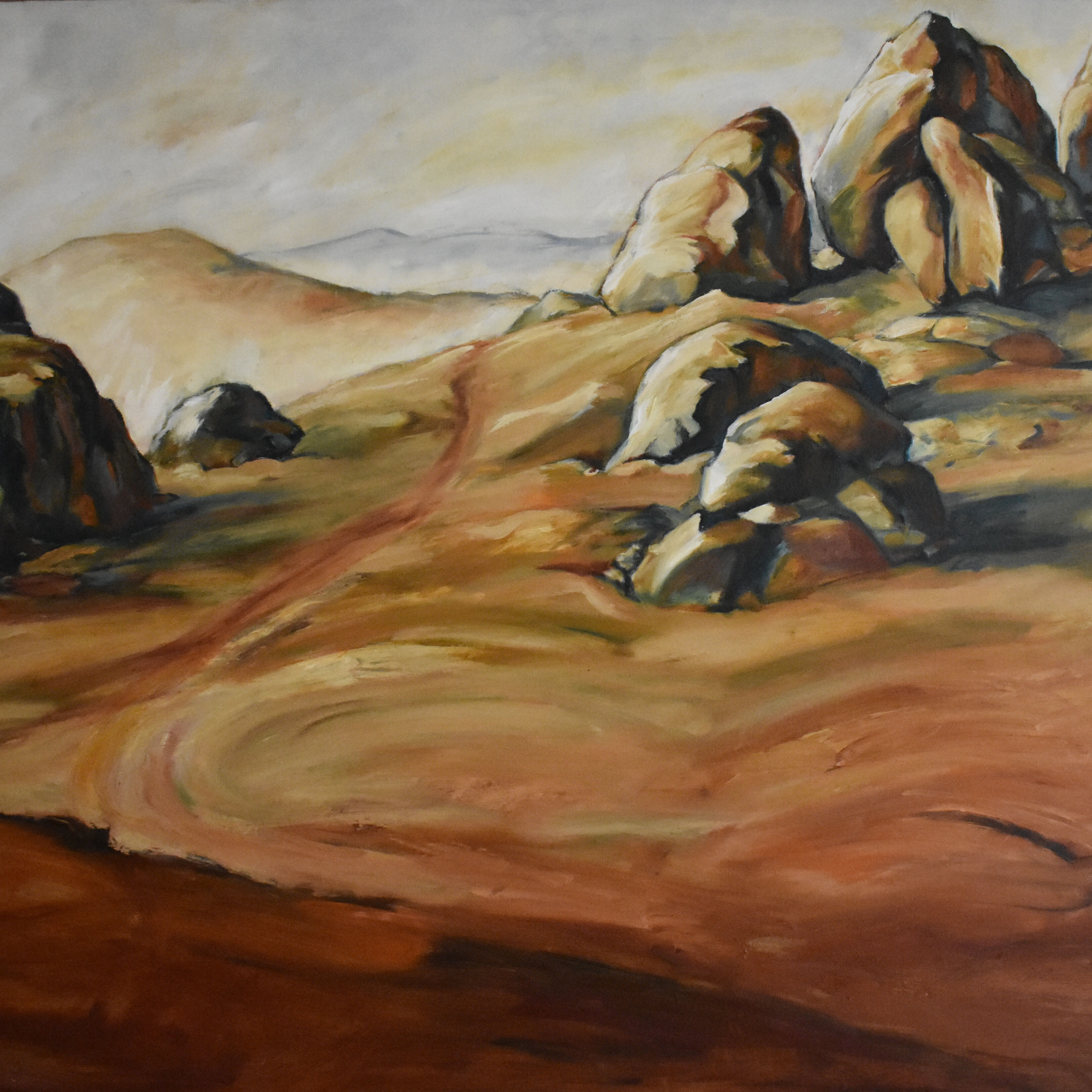 8. 'Follow' oil on canvas  92cm x 153cm