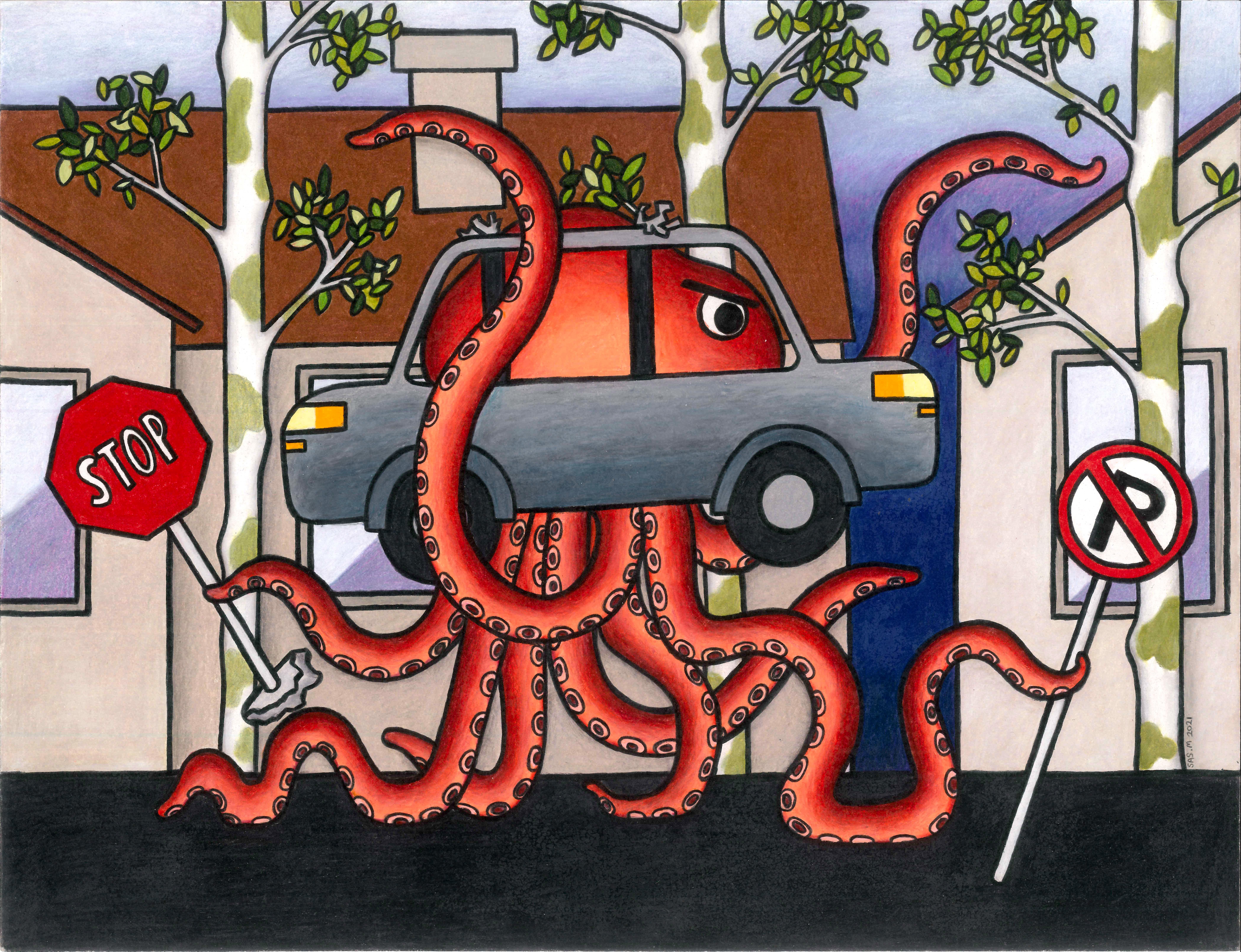 Octopus in suburbia Saskia Medd