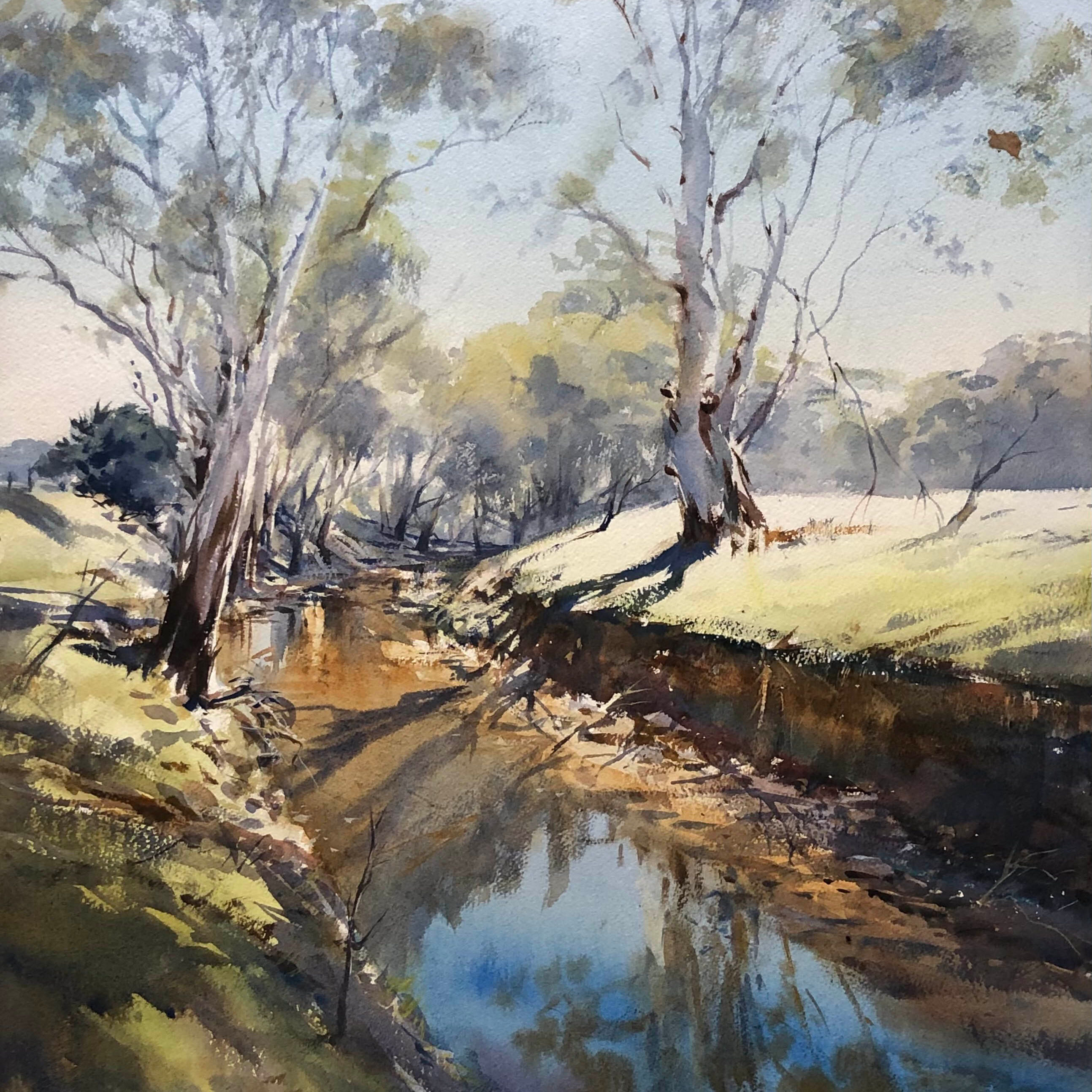 Sun after Frost Bang bang creek By David Taylor A.W.I.F.V.A.S Size 99 cm x 82 cm $4,000
