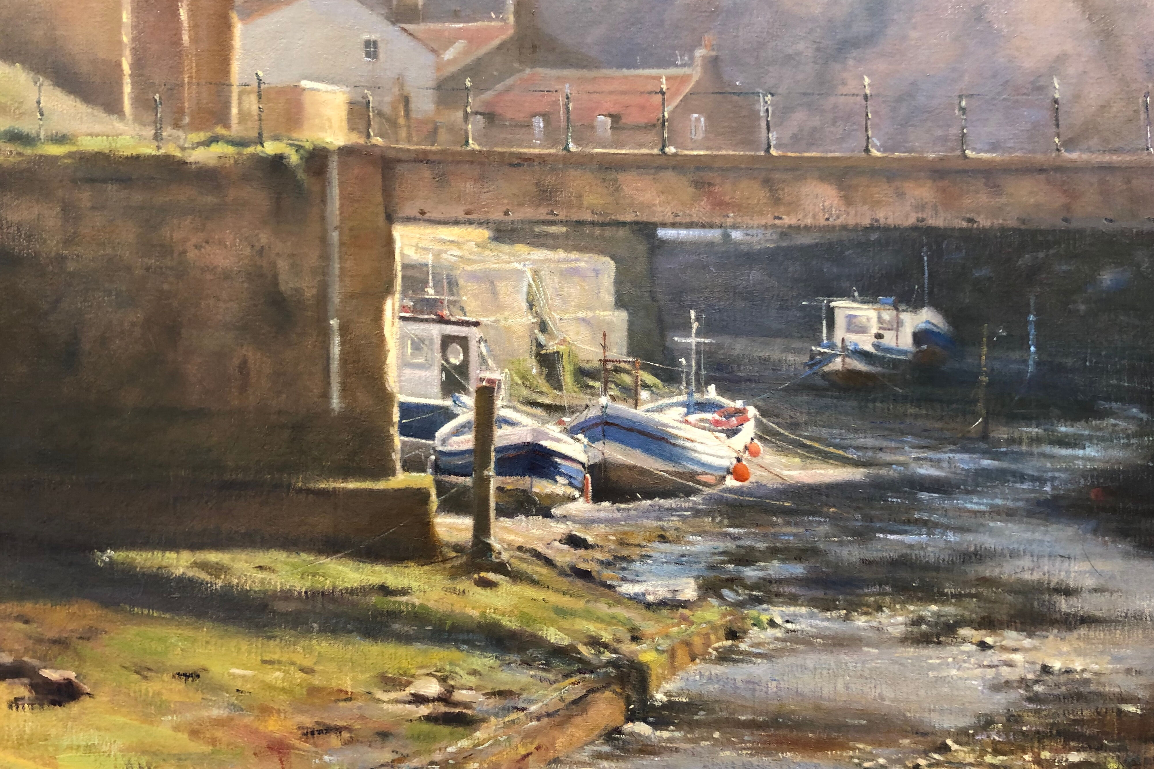 Mary Hyde_Low Tide Under the Footbridge, Staithes_Spring Winner 2022
