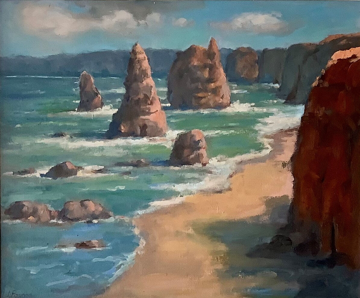 Port Campbell, Oil On Canvas Board, w74xh65