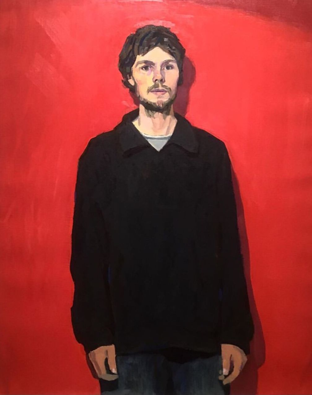 tyler-arnold-self-portrait-in-black-jacket-oil-on-linen-norma-bull-winner-2019