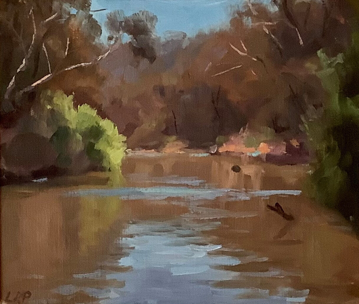 Summer, Yarra River Oil On Canvas, w43xh38