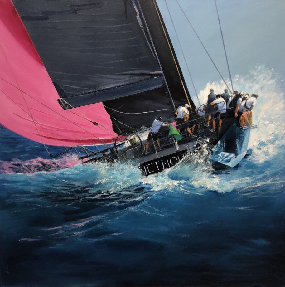 Jill Rogers_No Man is an Island Acrylic on Canvas $1900_Winner 2022