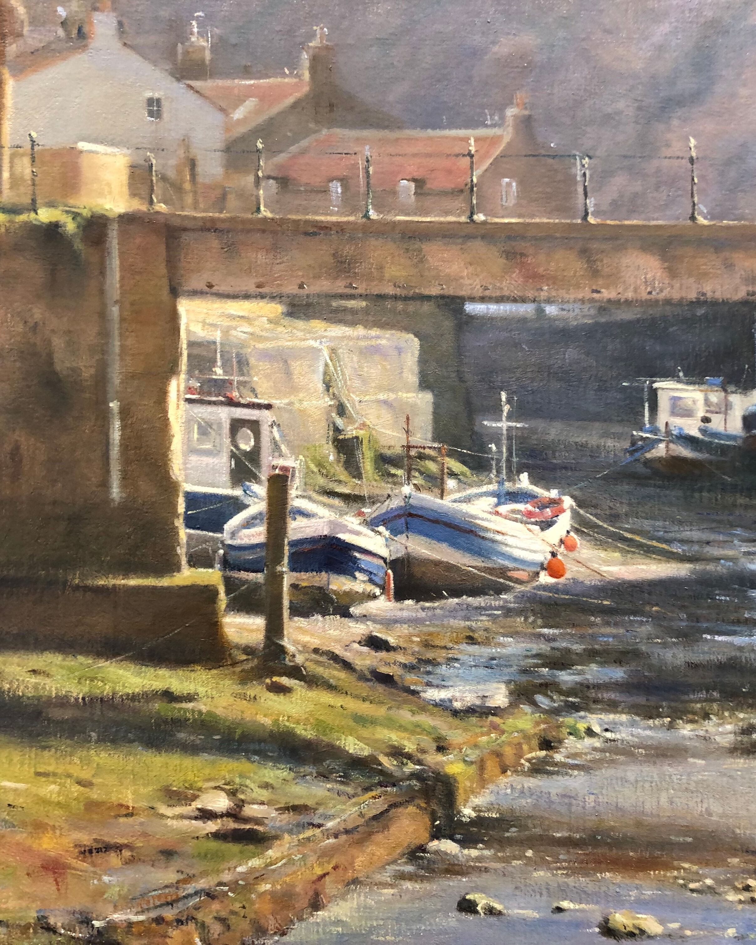 Mary Hyde_Low Tide Under the Footbridge, Staithes_Spring Winner 2022