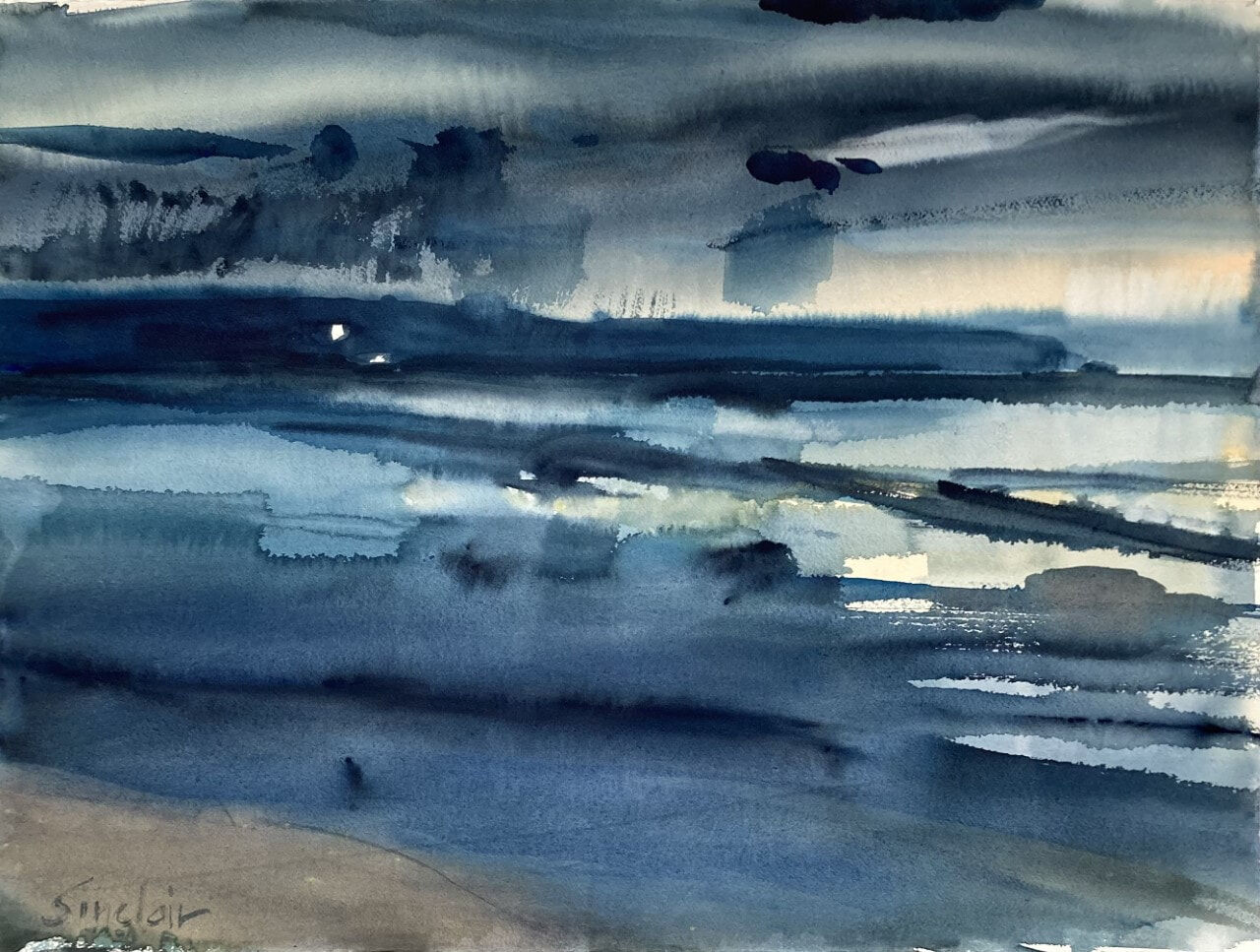 Clive Sinclair_Winter Evening Seaford