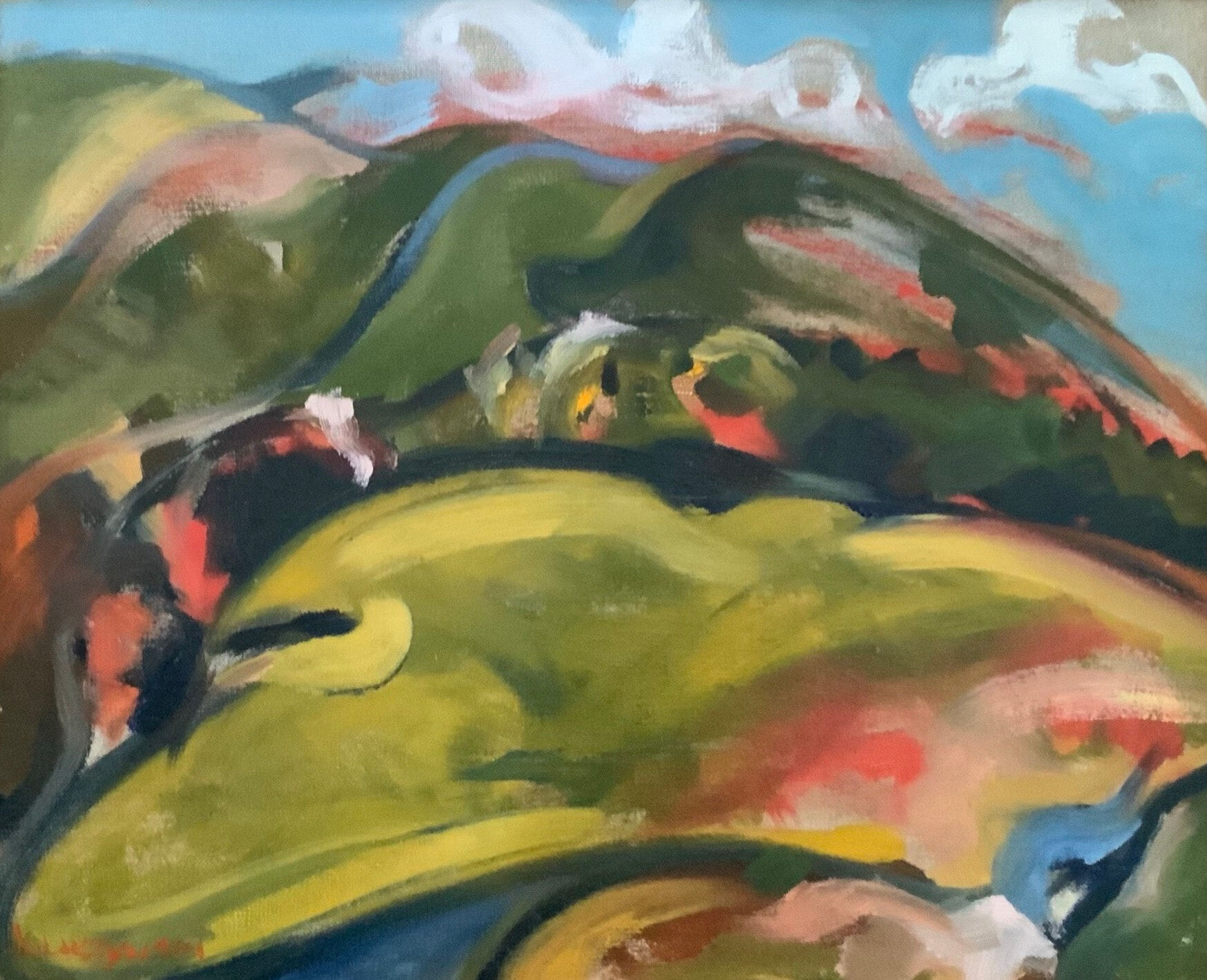 Joseph Luczynski Title - Rolling Hills - Oil on Canvas. copy