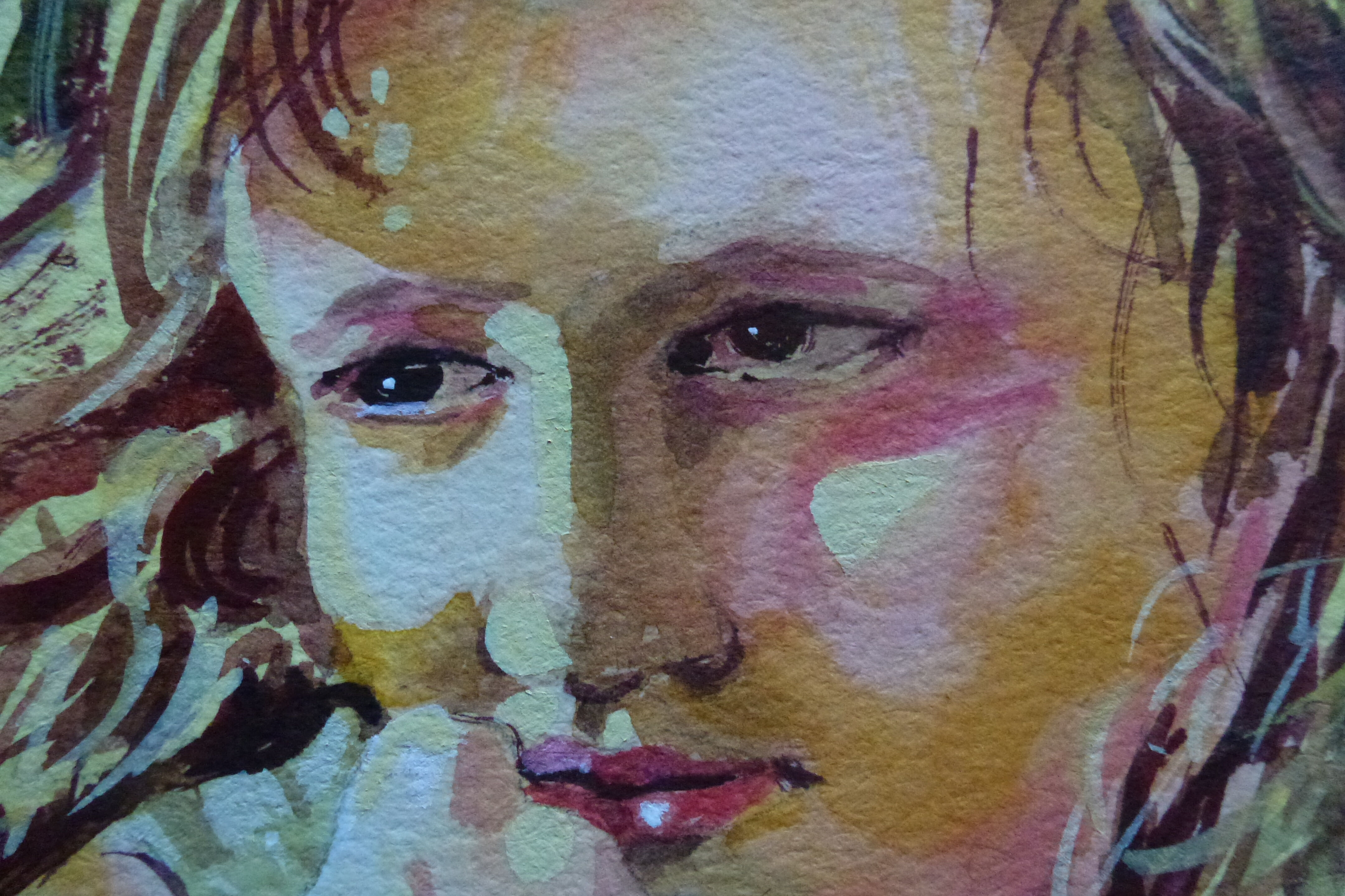 portrait Zorn palette girl finished detail WC Maxine Wade demo
