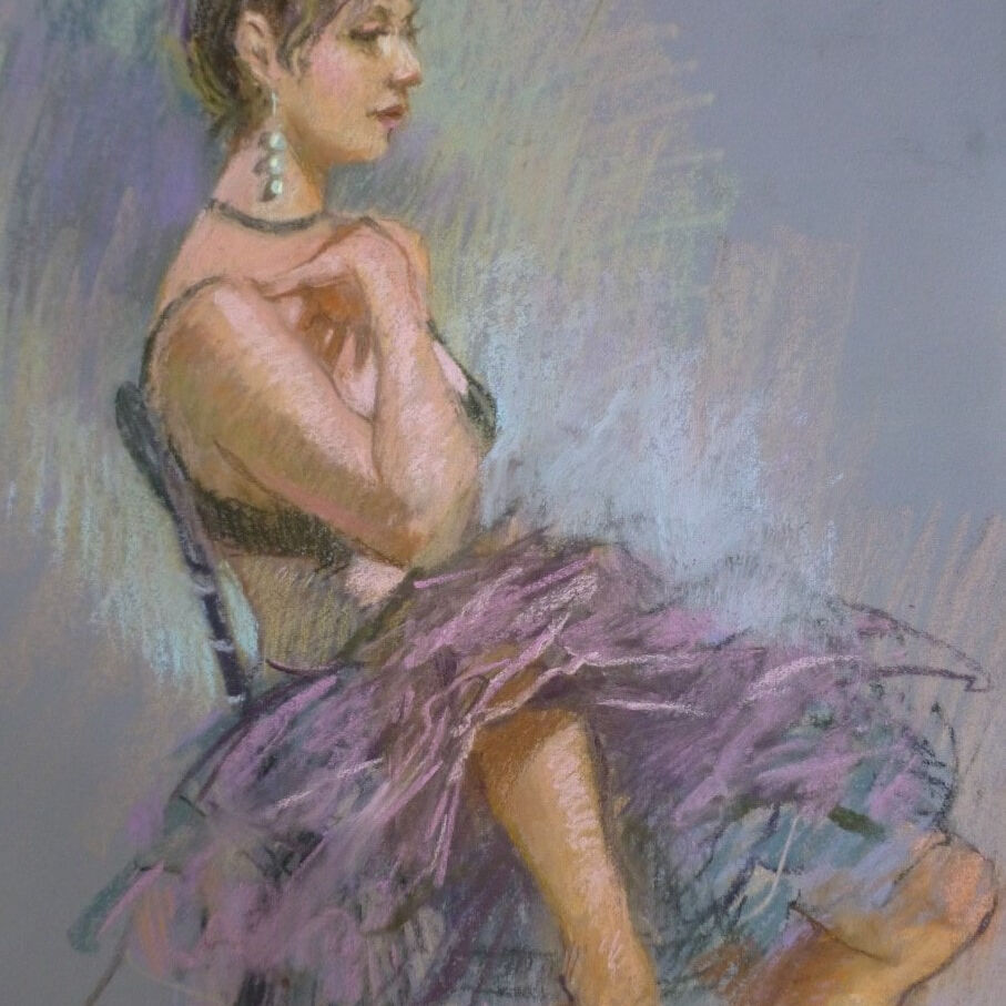 Barbara Mcmanus_The Dancer 38cm w X 56cm h_650 framed