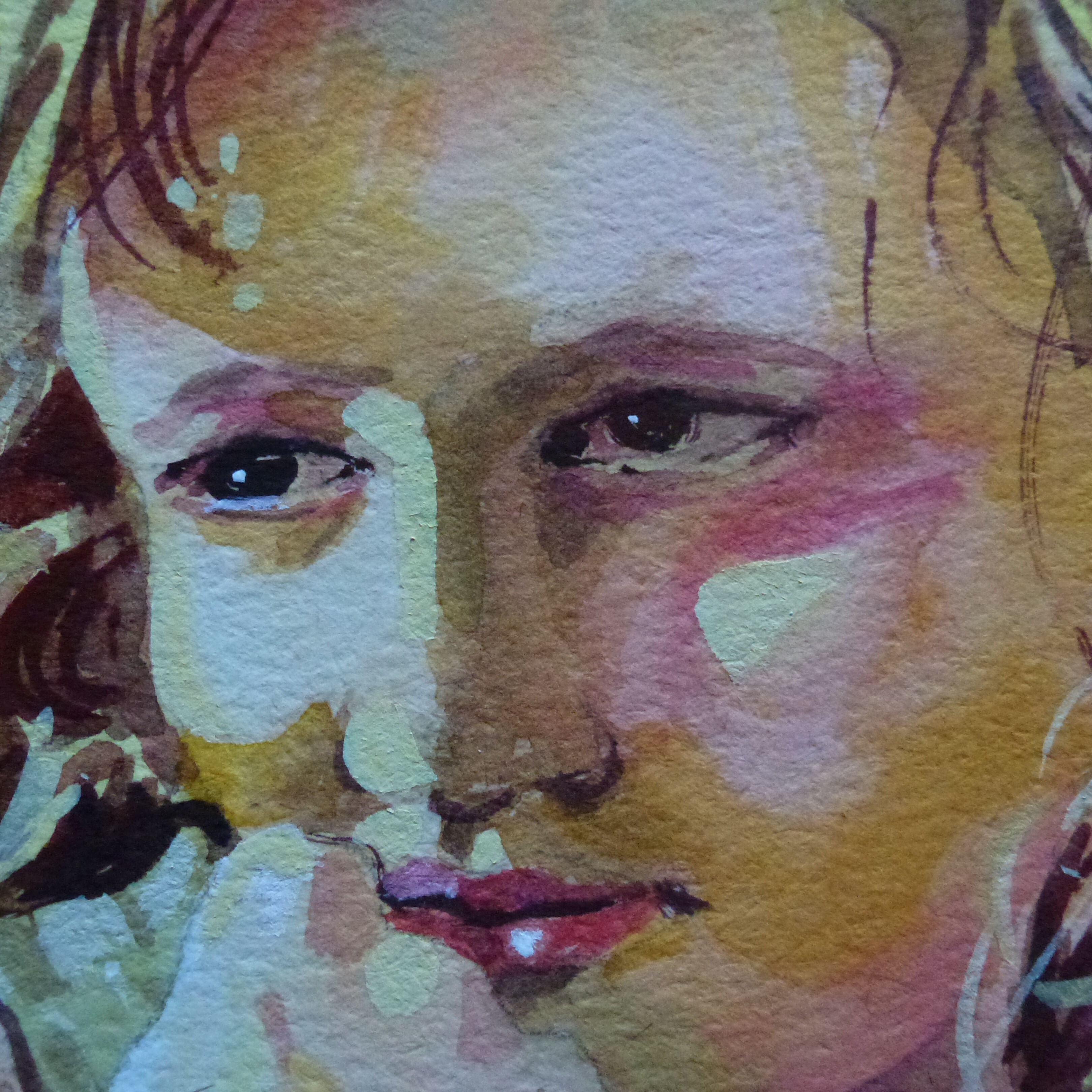 portrait Zorn palette girl finished detail WC Maxine Wade demo