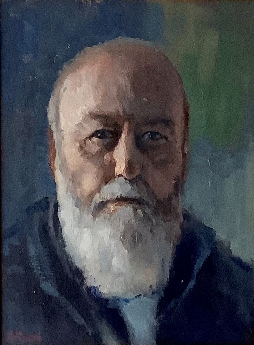 Self Portrait, 2020 Oil On Canvas Board,