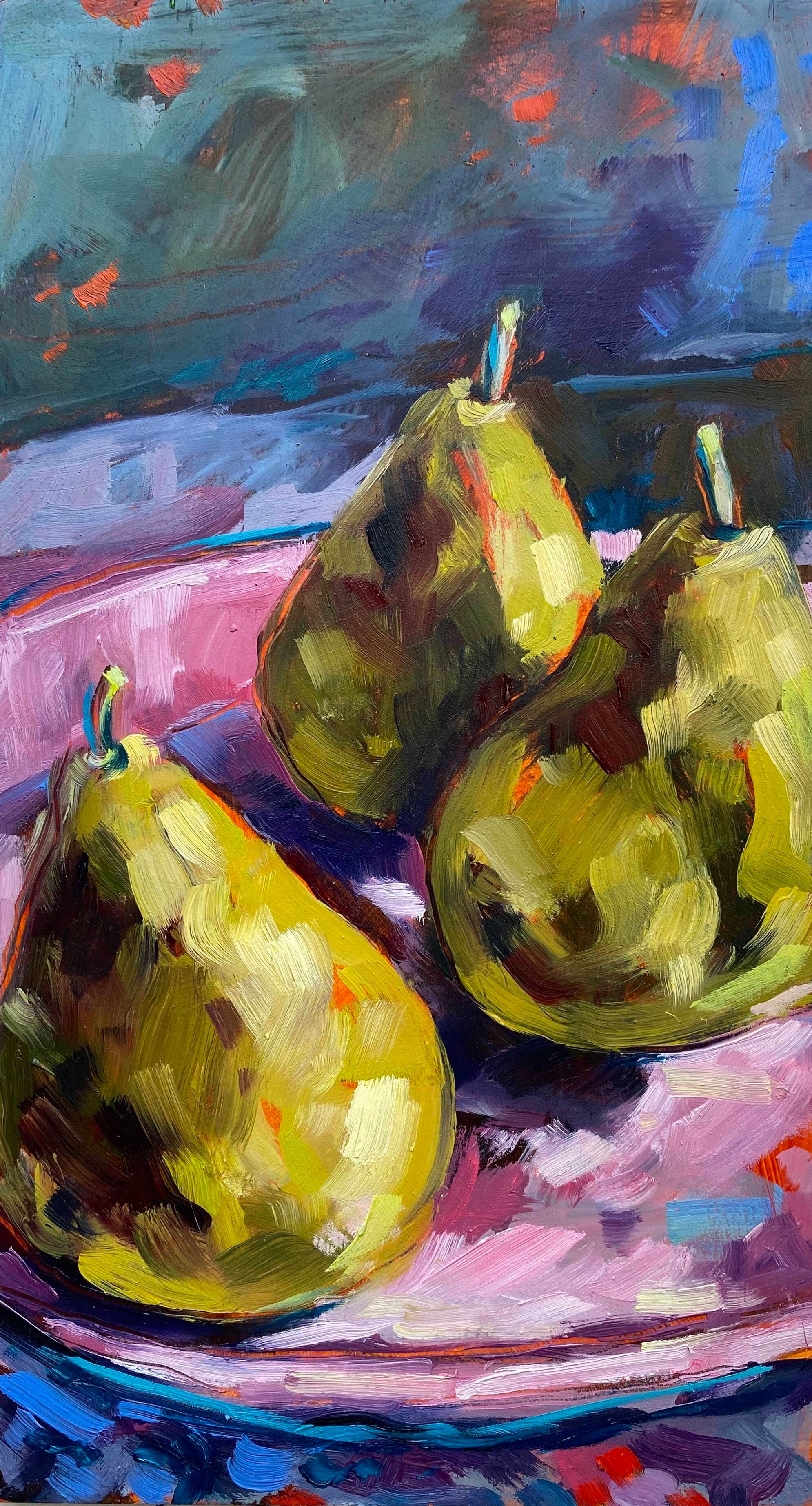 Cathy Usatoff_Three Pears, Afternoon Light