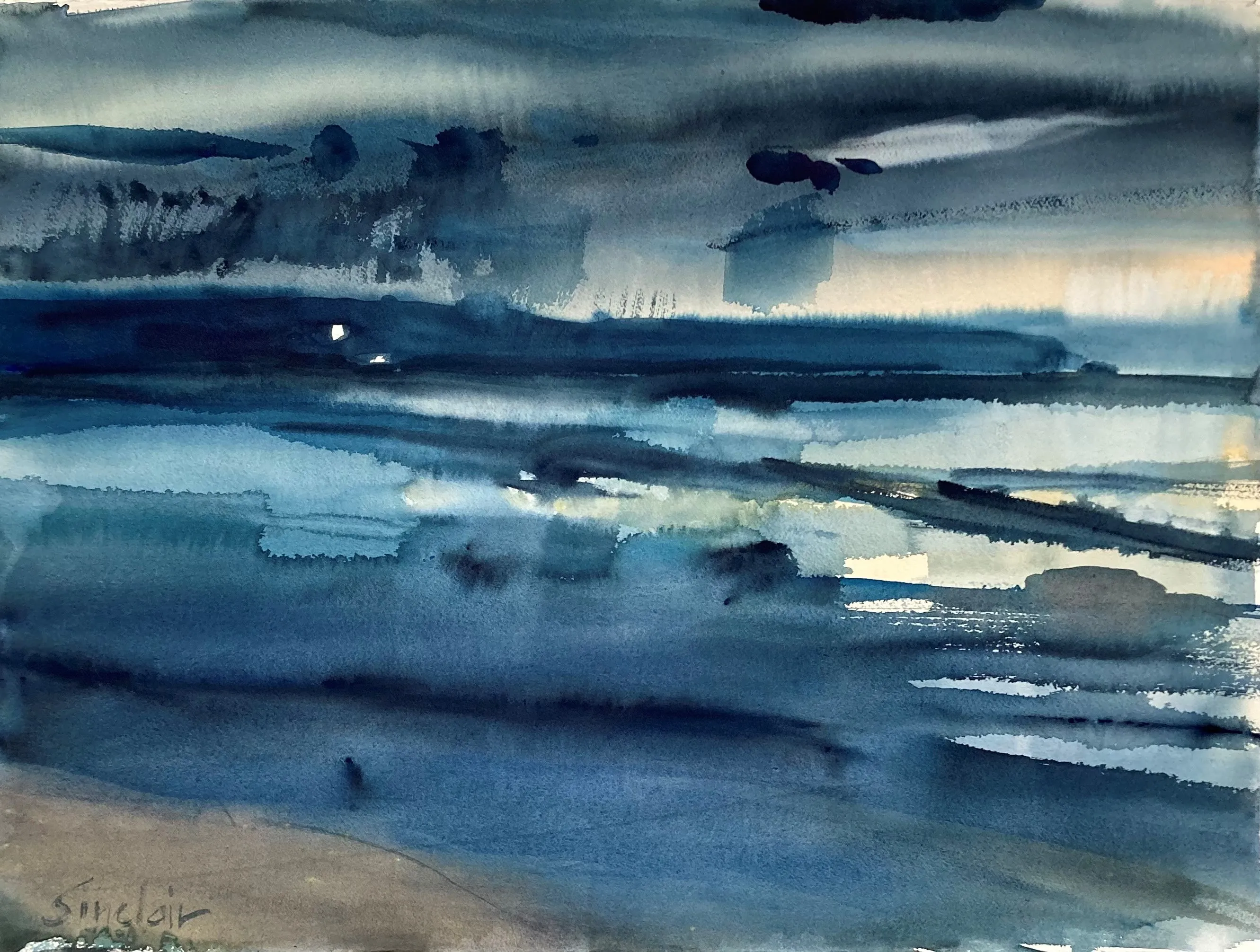 Winter Evening - Seaford 74cm x 54cm  $1,200