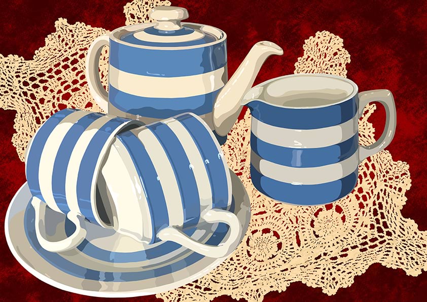 Cornish Blue Tea Set 1.1