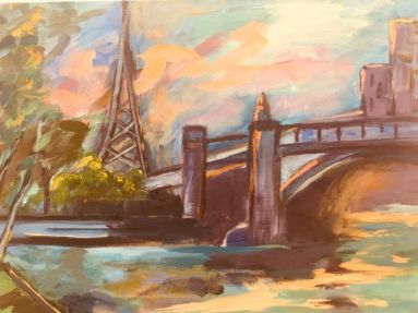 71_Joan Allison_Evening Light Melbourne_Acrylic