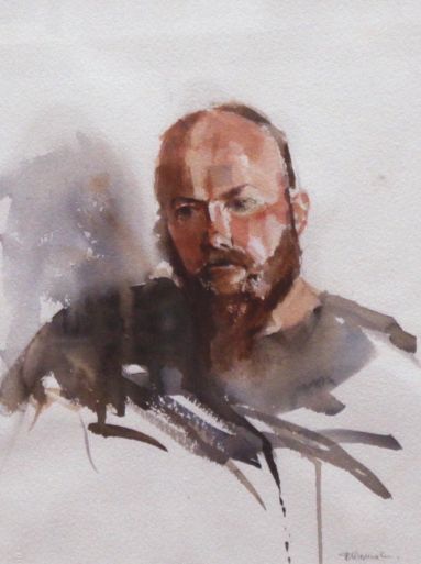 33e_Elly Abrat_Bearded Man_Watercolour