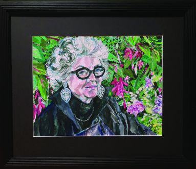 jo-reitze-self-portrait-with-iso-curls-and-my-painting-framed