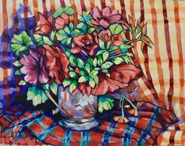 Liz%20moore%20golding_Azaleas%20and%20geraniums%20and%20fabric