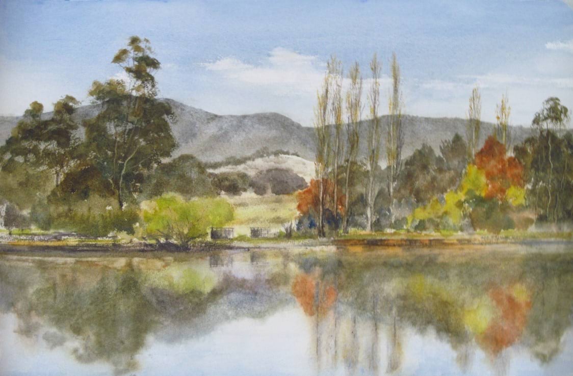 Allans Flat waterhole, Yackandandah